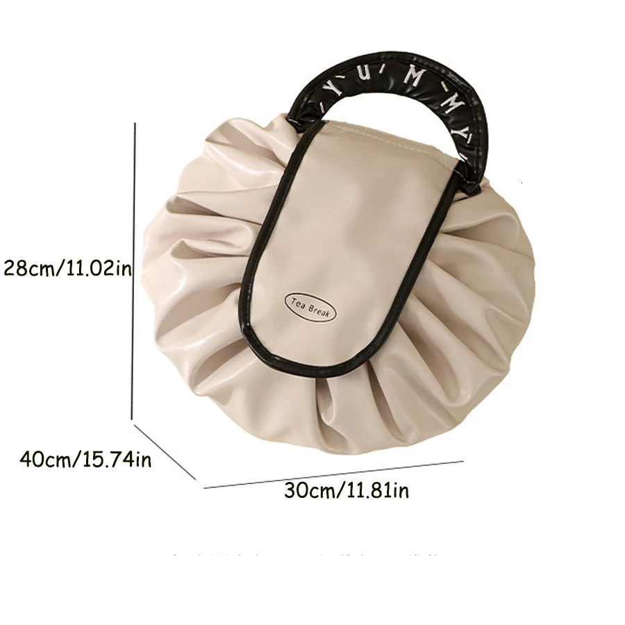 Large Capacity Drawstring Makeup Bag Waterproof Travel Toiletry Organizer | y Lazy Person Cosmetic Pouch 250628
