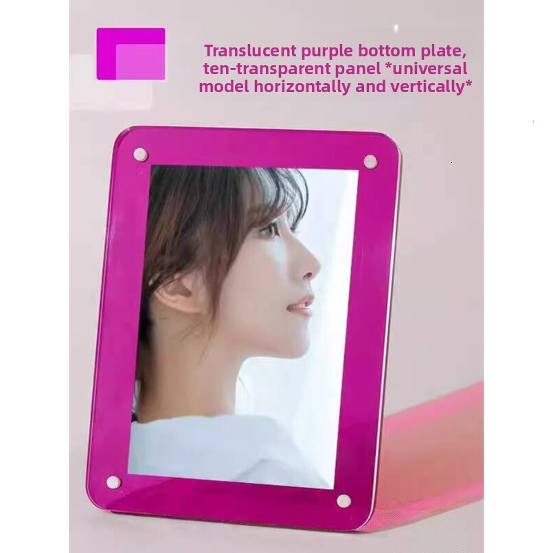 Creative Acrylic Frame Display 678inch Transparent Personalized Desktop Photo Holder for Children's and Souvenir Photos H260306