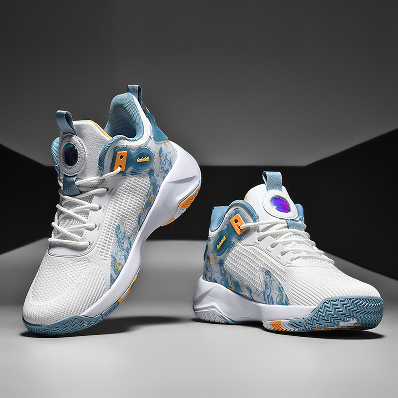 8881- Classic Fashion Wear resistant Breathable Anti slip Mesh Sports Shoes, Basketball Running Sports Walking Shoes, Rubber soled Men's Basketba