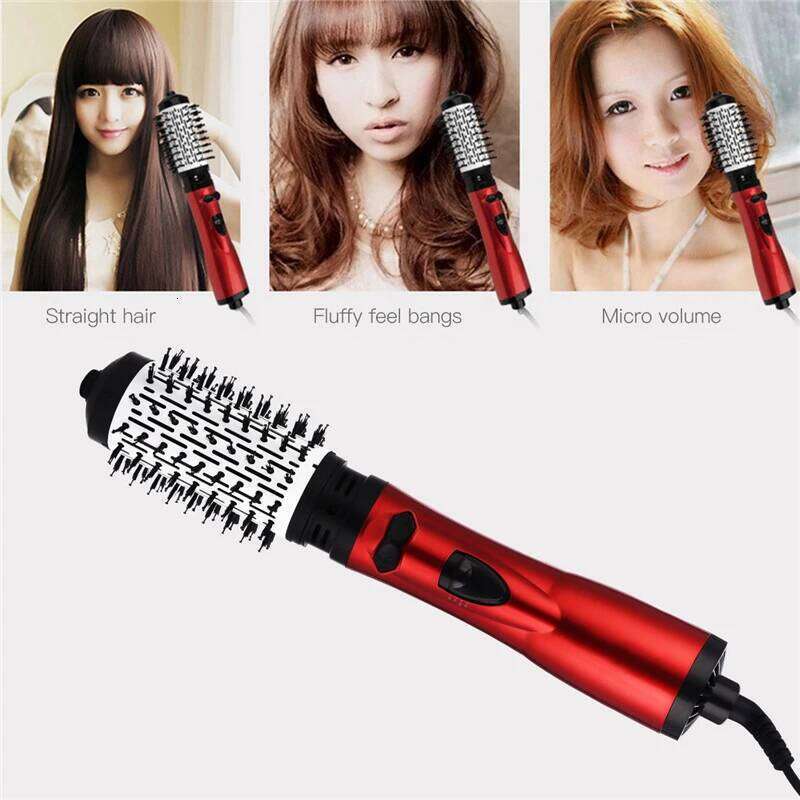 2in1 Auto Curler Rotating Styler & Includes 2 Heads Spinning Hot Air Styling One Step Hair Dryer Brush
