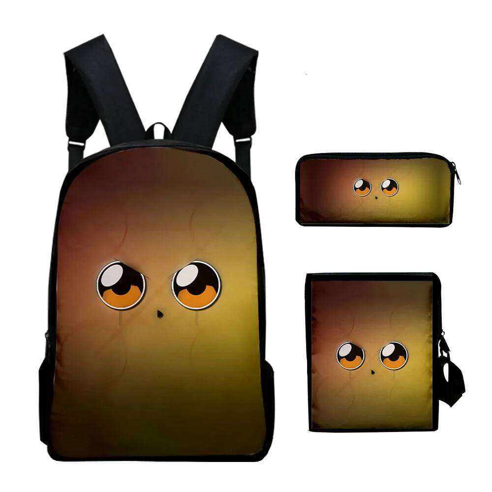 Fashion Novelty Zatch Bell Anime 3D Print 3pcs/Set pupil School Bags Laptop Daypack Backpack Inclined shoulder bag Pencil Case