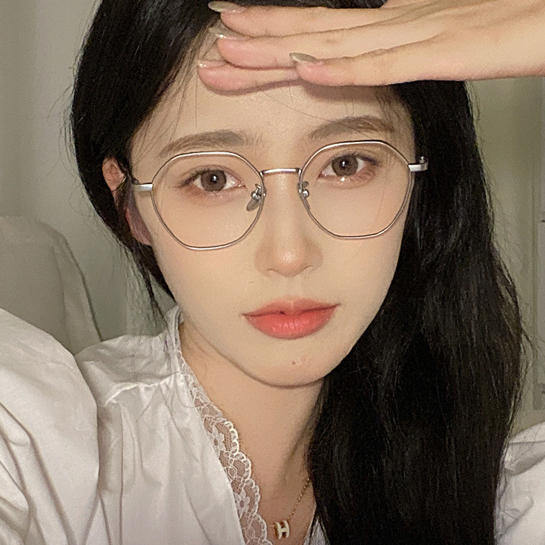 Sunglasses 2pcs/ lot Men&#039;s and women&#039;s anti blue light flat lenses, women&#039;s trendy and fashionable glasses