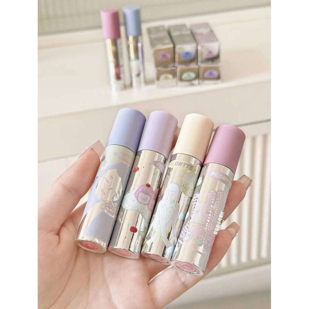 Flortte Girls' Dormitory Milk Cake Lip Cream Mist Face Matte Pink Non stick Cup Long Lasting Red Lipstick Affordable Goods X250702
