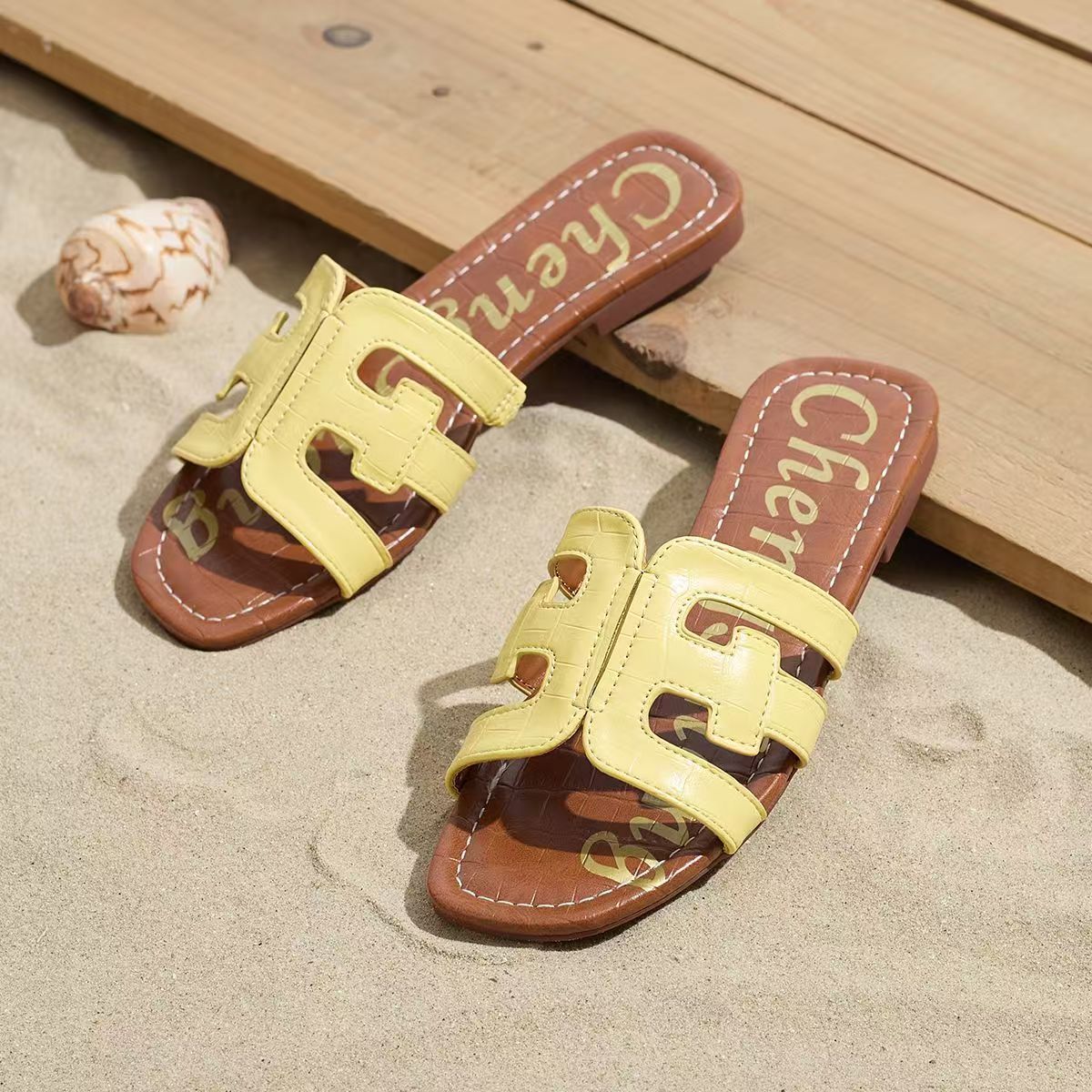 Designer sandals coach slippers bath leisure walking comfortable slide soft cotton slippers fashion Beach madam slippers luxu sandale New product