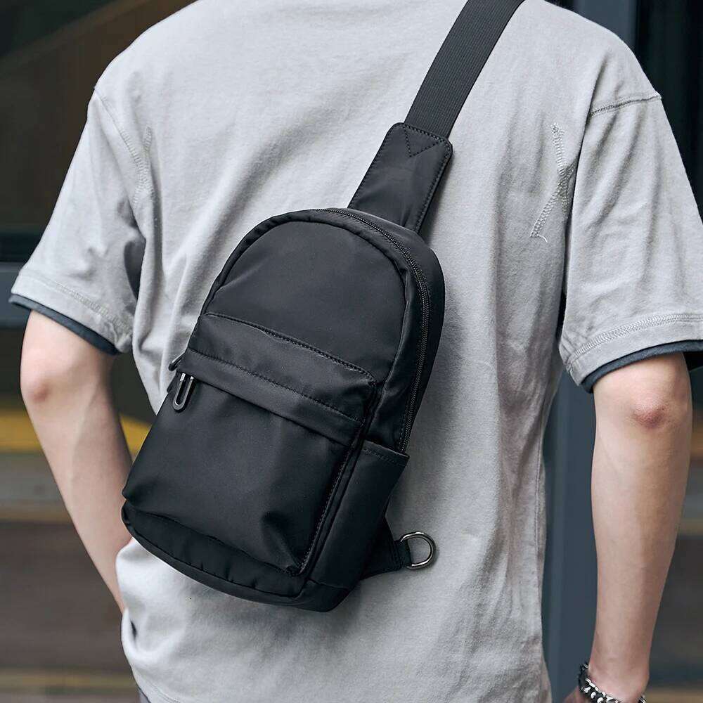 High Quality Men's Chest Leisure Fashion Small Shoulder Oxford Large Capacity Outdoor Sports With Anti-theft Zipper Bag