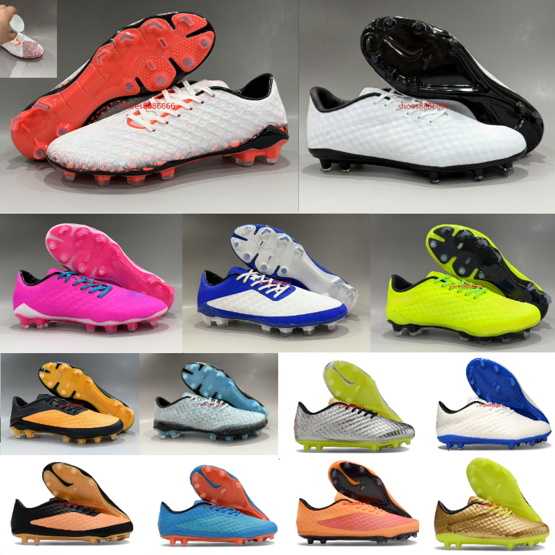 2025 Designer Football Boot Mens Gift Bag Boots Metal Spikes Football Cleats Men lace-up FG BOOTS Soft Leather Pink Soccer