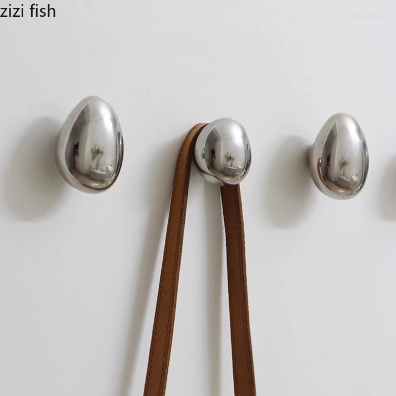 Hooks Silver Ceramic Water Droplet Hook Entrance Hanging Clothes Decorative Key Wall Shelf Storage Rack Organizer