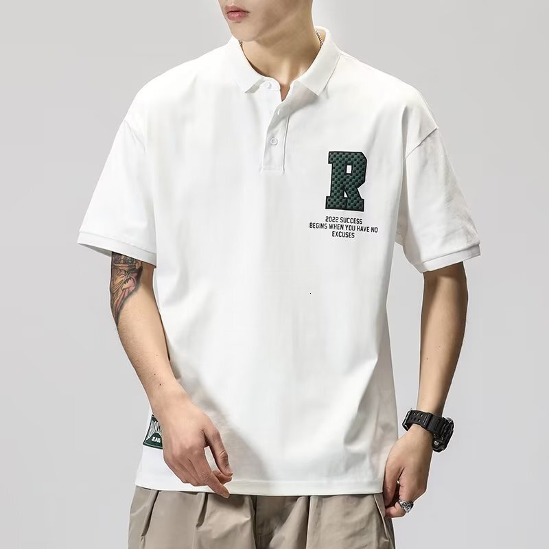 Summer Short Sleeves 2025 New Style Five-quarter Sleeve Casual New Simple Standard Trendy Designer T-shirt Men's Fashion Youth Popular Temperamen