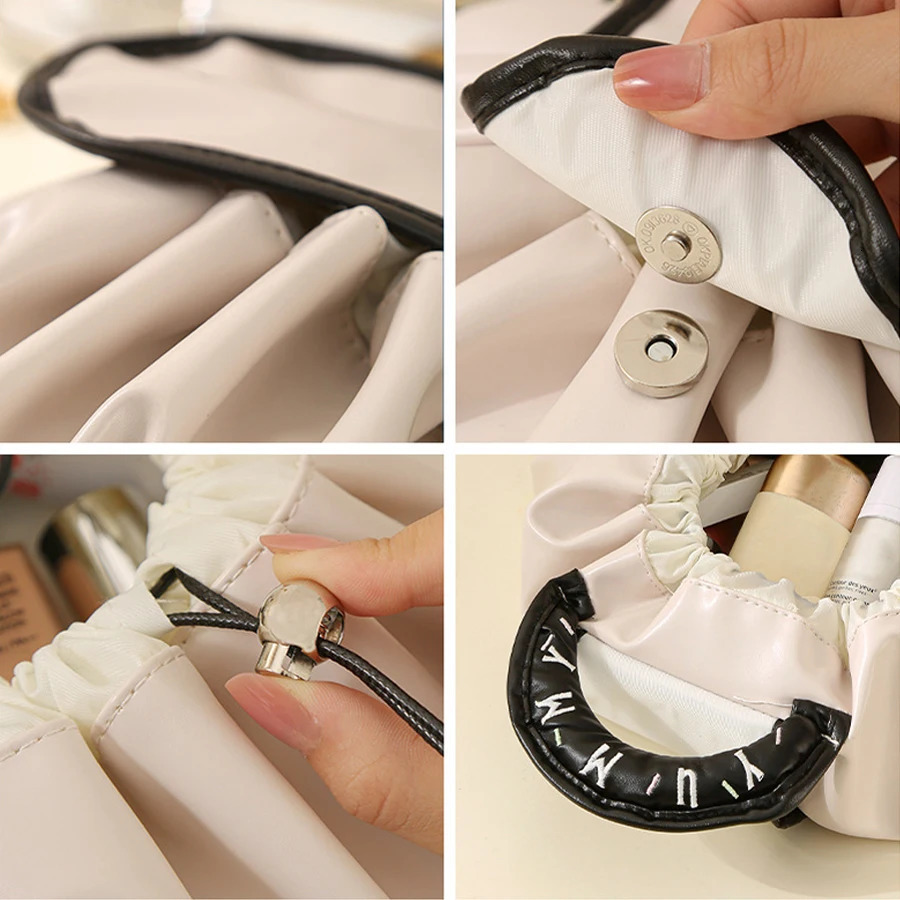 Large Capacity Drawstring Makeup Bag Waterproof Travel Toiletry Organizer | y Lazy Person Cosmetic Pouch 250628