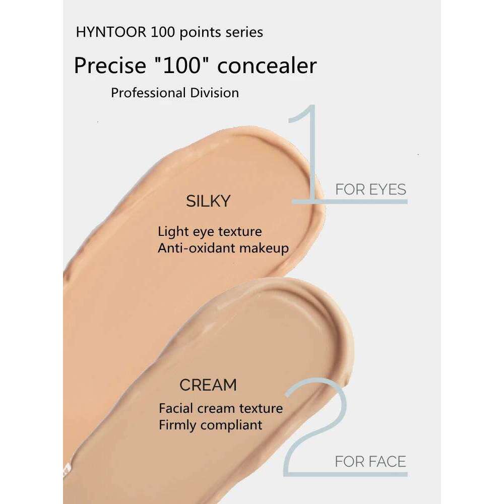 HYNTOOR Concealer 100 Points Cream Professional For Covering Dark Circles Under The Eyes Longlasting Cosmetics Face Makeup X250703