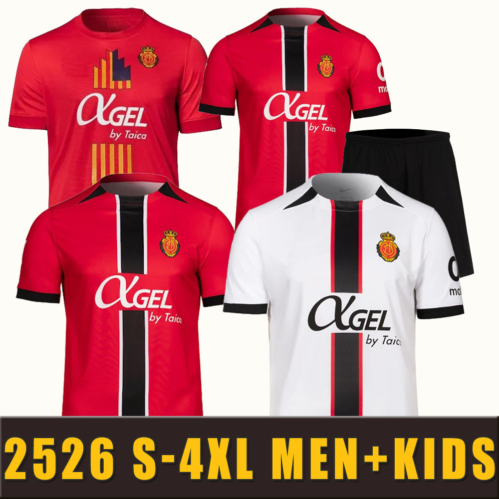 2025 2026 S-4XL Mallorca home soccer jerseys VALJENT NAVARRO MAFFEO MURIQI ROMAN DARDER LARIN ASANO MORLANES MOJICA 2025 jersey football shrits man kids