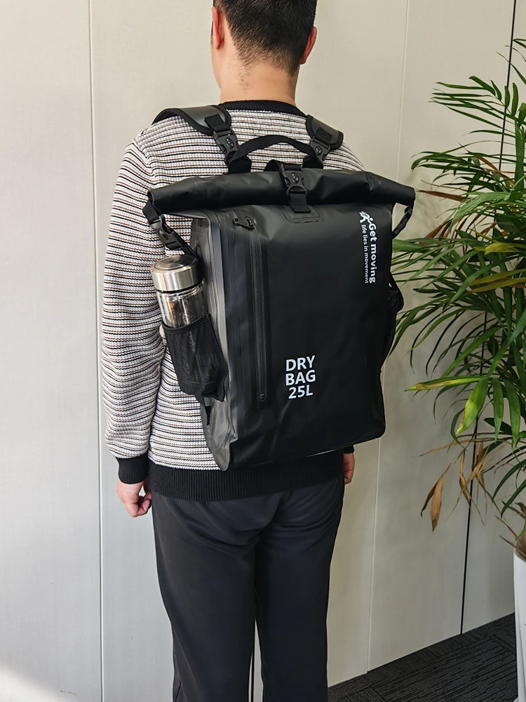 25L Waterproof Dry Bag Swimming Backpack Rucksack Pack Water Floating Sack Sport Canoe Kayaking Rafting Boating River Trekking w250703