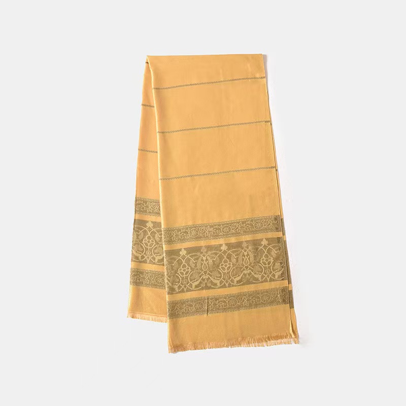 T1122 Summer ladies' headscarf fashion striped silk scarf shawl travel sunscreen silk scarf