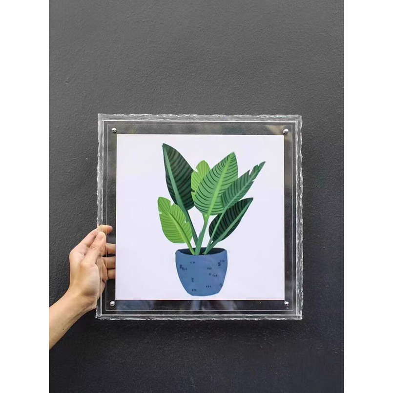 Acrylic Cute Creative Display Stand Ins Style Transparent Color Frame Personalized A4 Photo Square