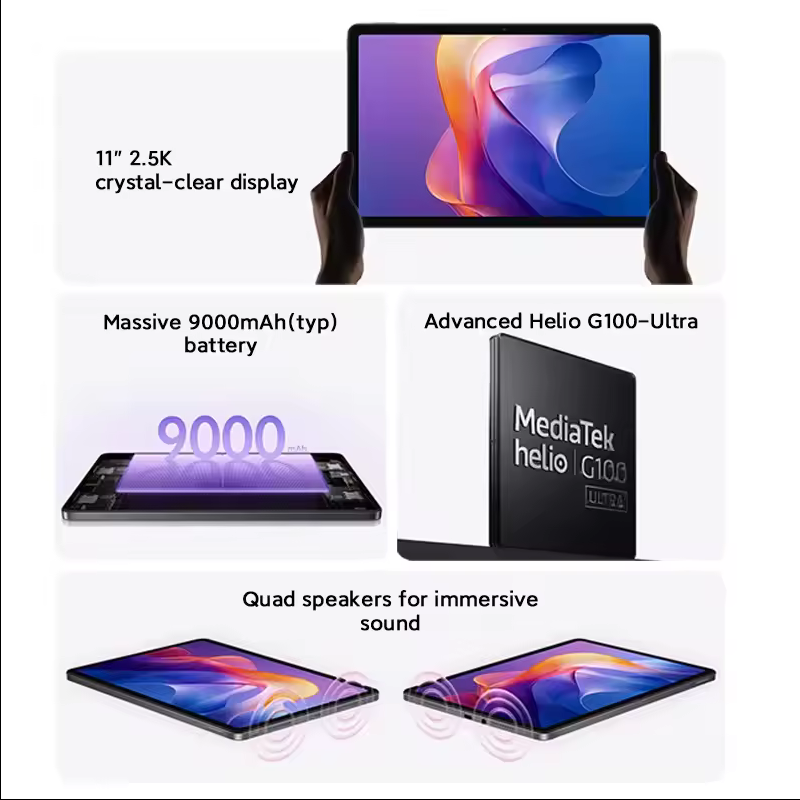 Global Version Xiaomi Redmi Pad 2 11 Inch 8GB/256GB WiFi Support For Up To 2TB of Expandable Storage 11 "2.5K Crystal-Clear Display 9000mAh Batte