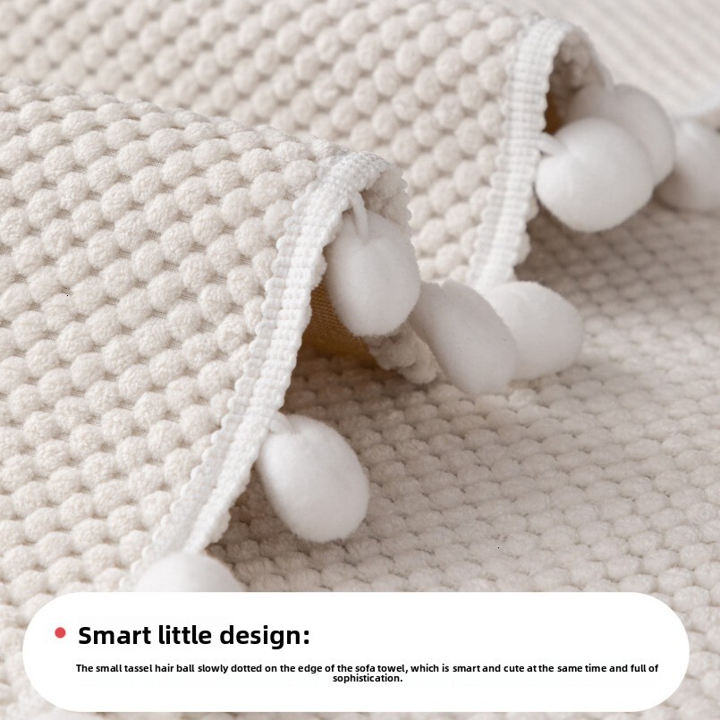 Alien Chenille Sofa Cushion All Seasons 2024 New Light Luxury High-end Irregular Non-slip Cover Blanket Towel