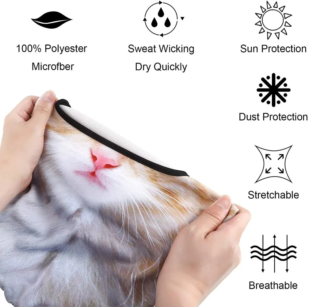 3D Animal Balaclava Bicycle Cycling Ski Hats Party Cat Dog Full Face Mask Funny Neck Gaiter Windproof Soft with Ears 250625 - view 4