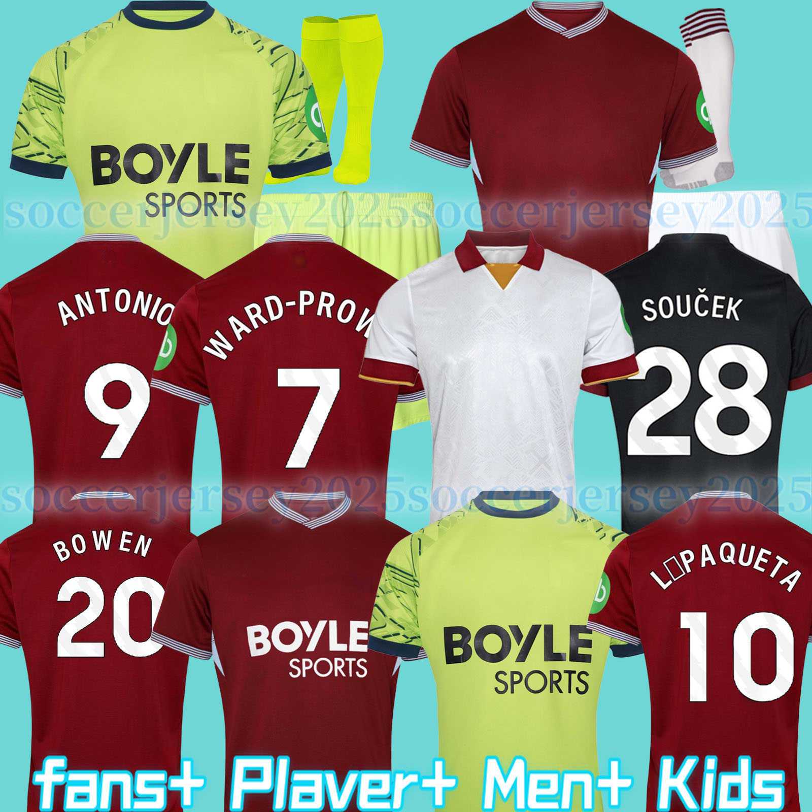 L.PAQUETA WARD-PROWSE 24 25 26 Soccer Jerseys ANTONIO SOUCEK INGS 2025 2026 top third blue Football Shirt Uniforms Alvarez KUDUS GUILHERME KILMAN wEsTS BOWEN HaMsS