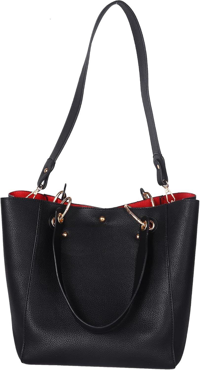 DHGM Large Work Tote Bag for Women Designer Purses and Handbags Big Bucket bags Ladies Travel Crossbody Purse