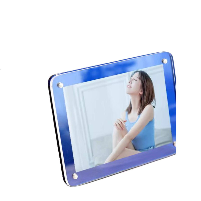 Creative Acrylic Frame Display 678inch Transparent Personalized Desktop Photo Holder for Children's and Souvenir Photos H260306