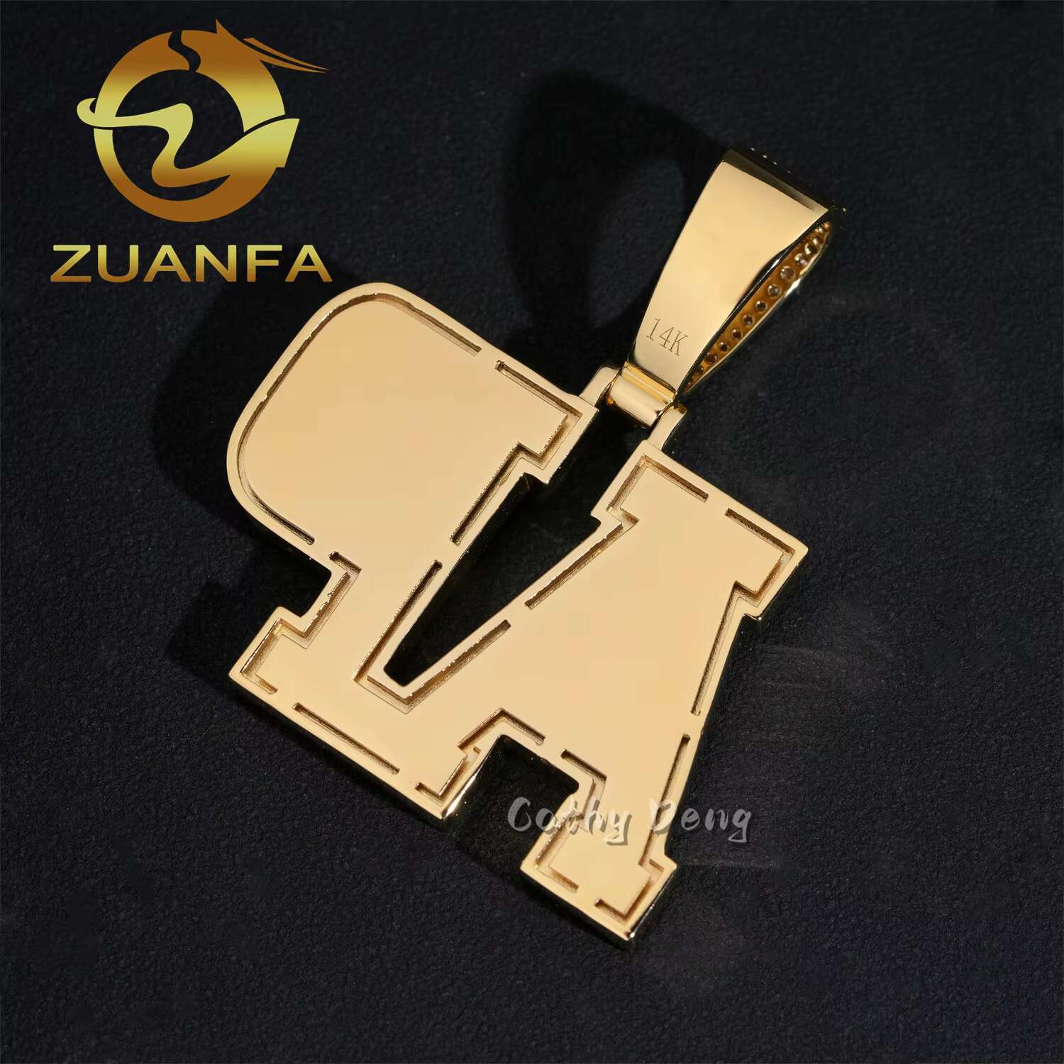 Custom Hip Hop Pendant 925 Silver Moissanite Diamond Jewelry Iced Out Letter Pendant for Cuban Link Chain