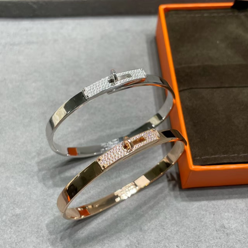 Bracelets woman Designer bracelets for women luxurious Bangle bracelet jewelry high-version Kelly bracelet with pig-nose designer lock-head open h Brand bracelet