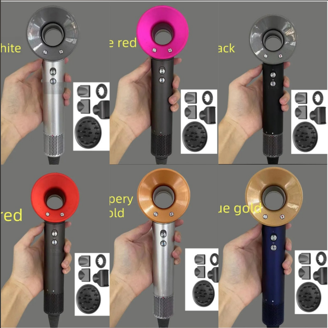 2025 designer luxury HS05 HT01 HD08 Curler Hair dryer Curling iron Multi Function for Women Hair Tool Negative ion 7in1 comb travel set wrap Retail Pa