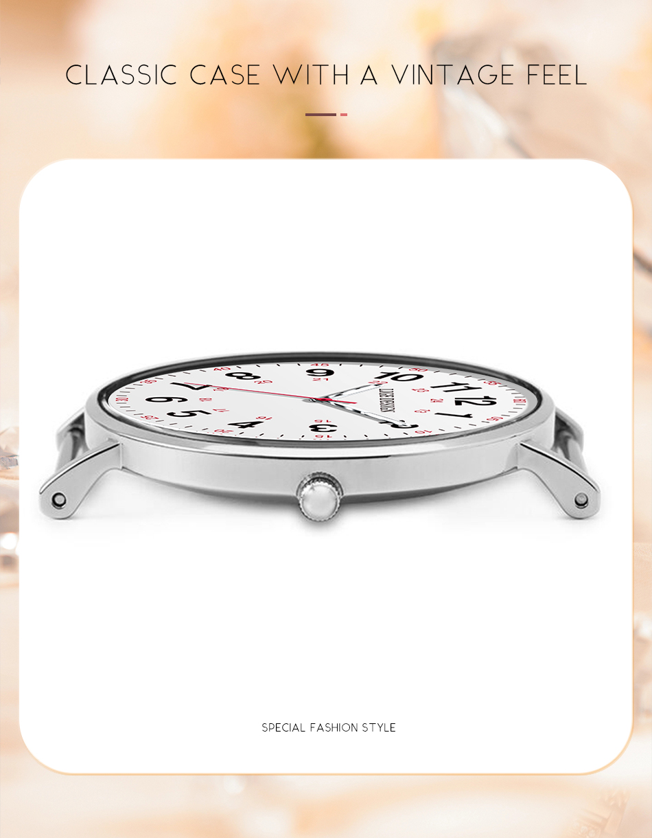LIGE top brand quartz watches, exquisite ladies' watches, silicone straps, ultra-thin cases, wristwatches, birthday gifts, festival presents, stu