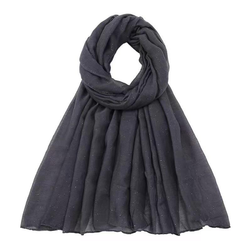 T1119 new solid color scarf ladies Malaysia head scarf single color thin gauze scarf