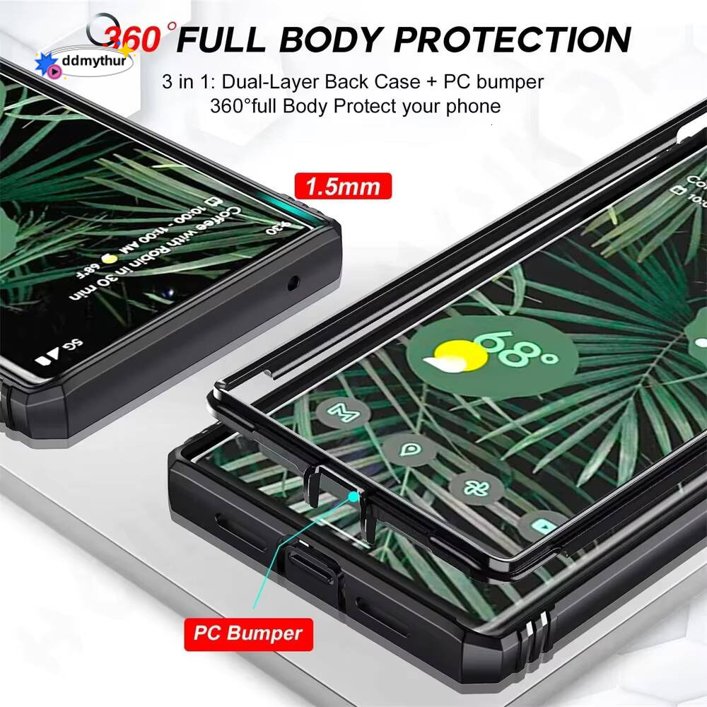 Shockproof for Google 9 8 6 Pro Cover with Sliding Camera Protector 2 in 1 Phone Case Kickstand Funda Pixel Shell ddmythur