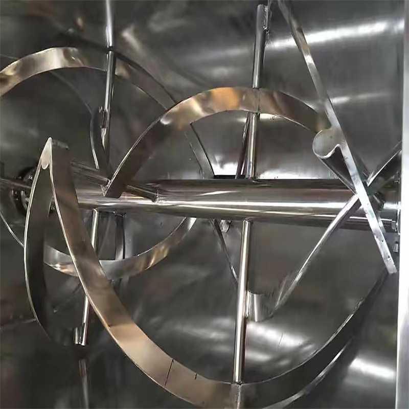 Stainless Steel Double Screw Belt Mixer Customized Feed Horizontal Mixing Equipment