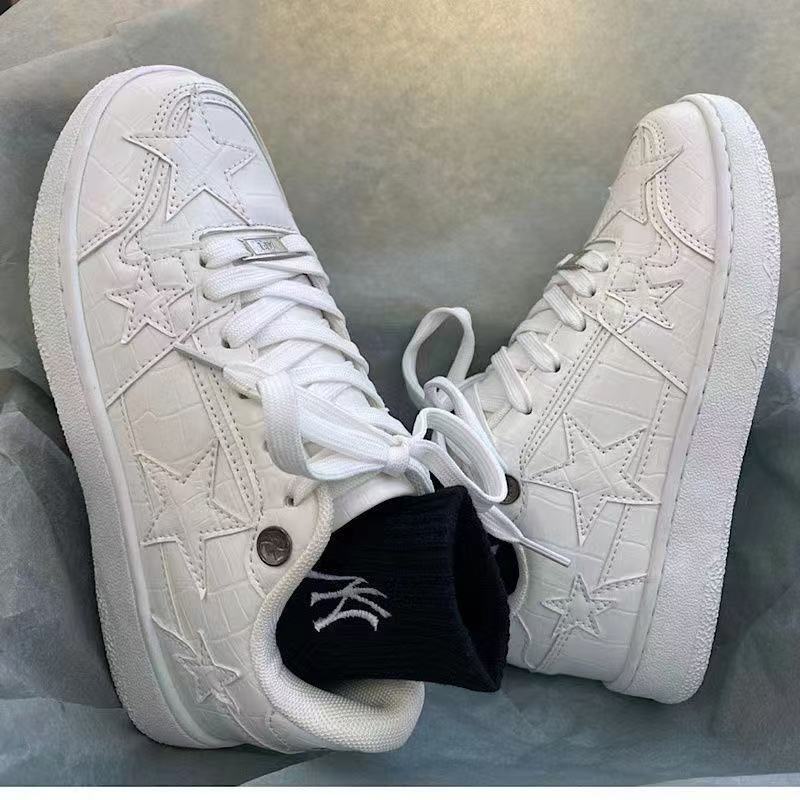 Popular Instagram versatile pink star casual high-end shoes, children's low cut sports board shoes, men's and women's versatile