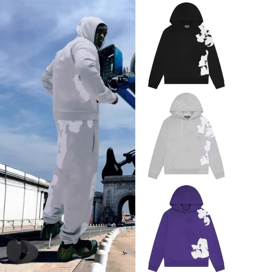 Mens Tracksuits Designer Hoodie Sweatpants Two Pieces Set Sportswear Casual Loose Vintage Hip Hop Loose Sports Shorts Men Streetwear