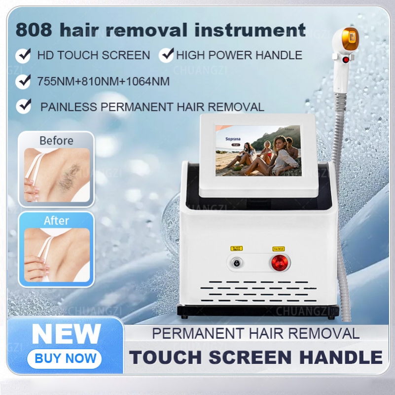 High Power Painless LCE Platinum 808nm Diode Laser for Home or Salon Hair Removal 3 Wavelengths 755 808 1064nm