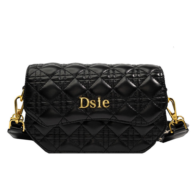 Free shipping designer High-End Fashion Trend Quilted Small Square Bag for Women 2025 New Wide Shoulder Strap Single Shoulder Bag Casual Crossbody Bag
