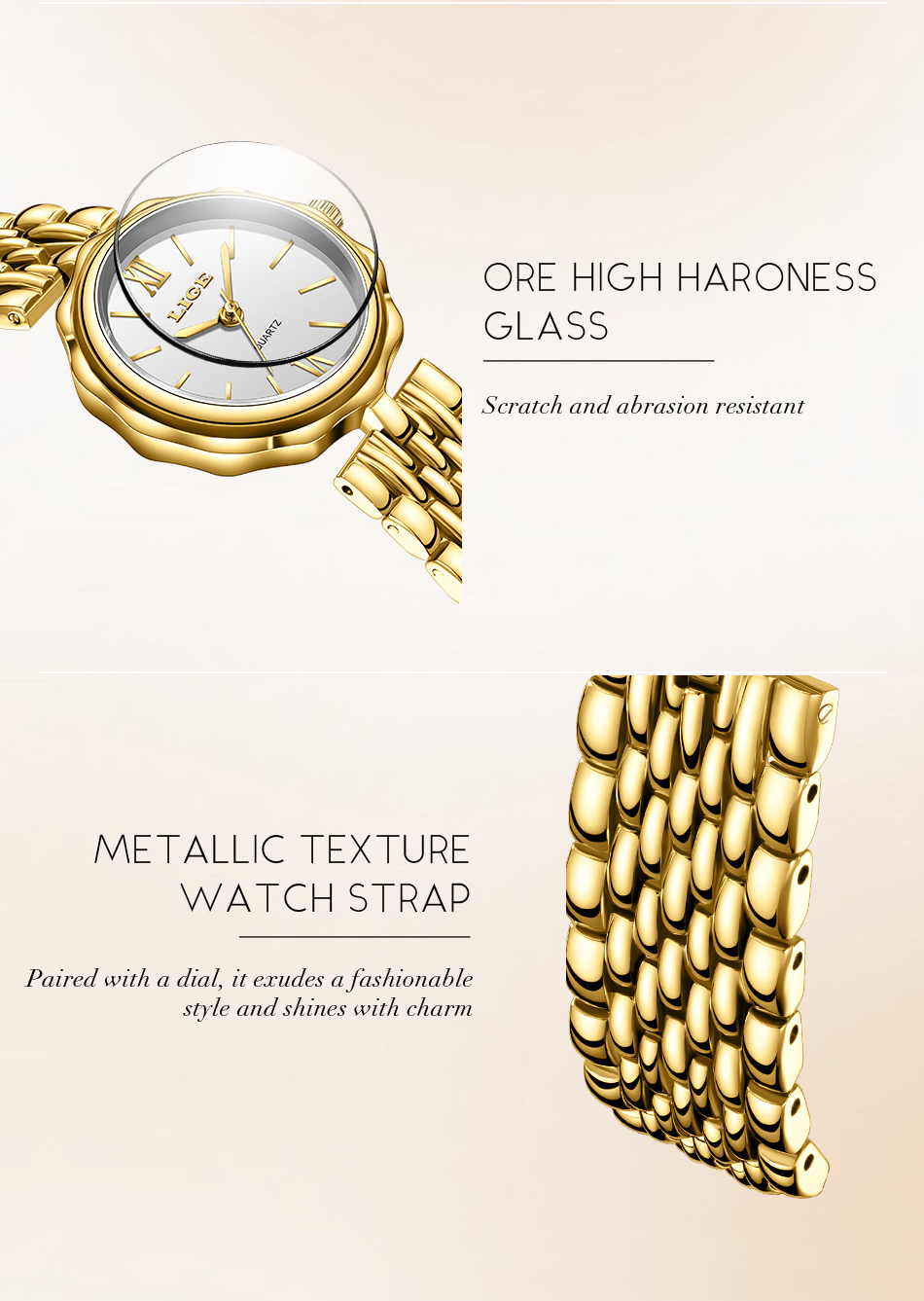 LIGE Men's Quartz Watch Waterproof Watch Top Brand Men's and Women's Universal Style Square Case Fashion Business Watch Holiday Gift Te