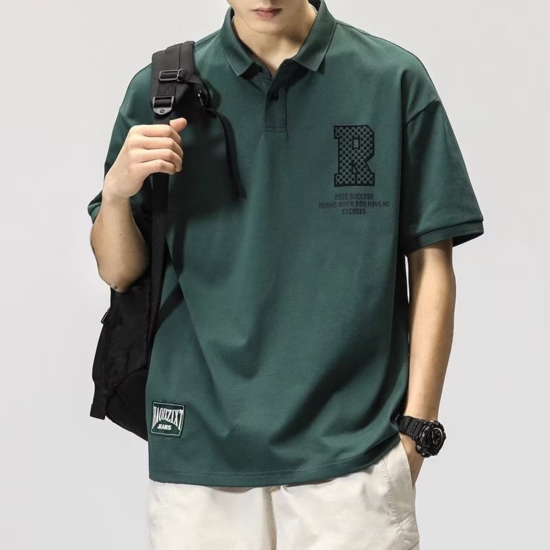 Summer Short Sleeves 2025 New Style Five-quarter Sleeve Casual New Simple Standard Trendy Designer T-shirt Men's Fashion Youth Popular Temperamen