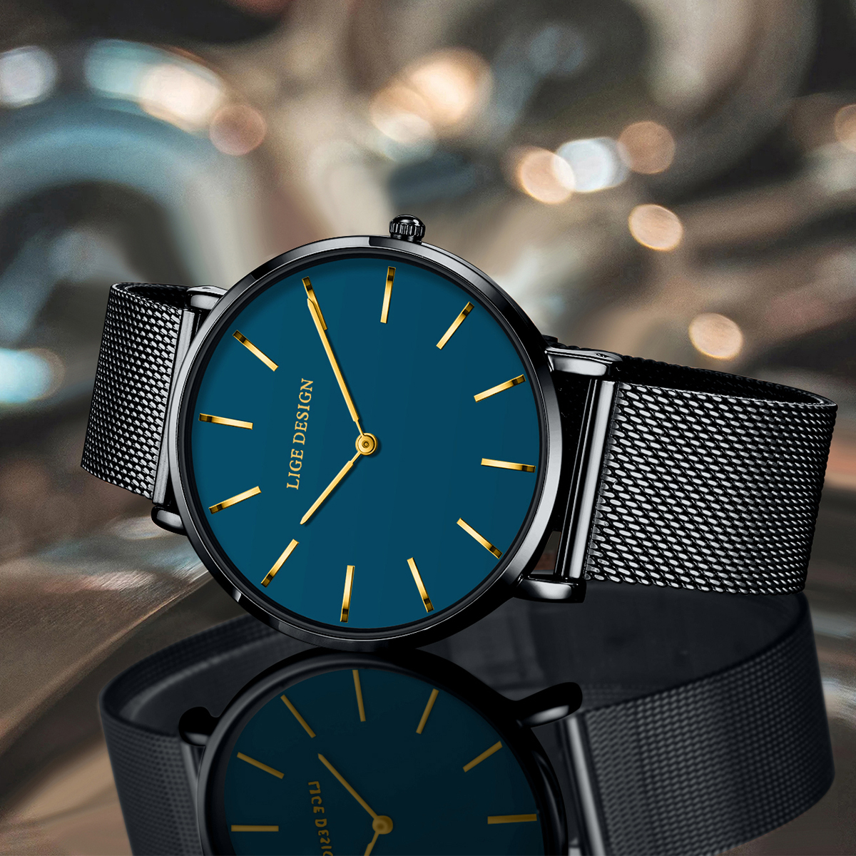 LIGE watch men's universal watch men's and women's same holiday gifts High-end watches, waterproof watches
