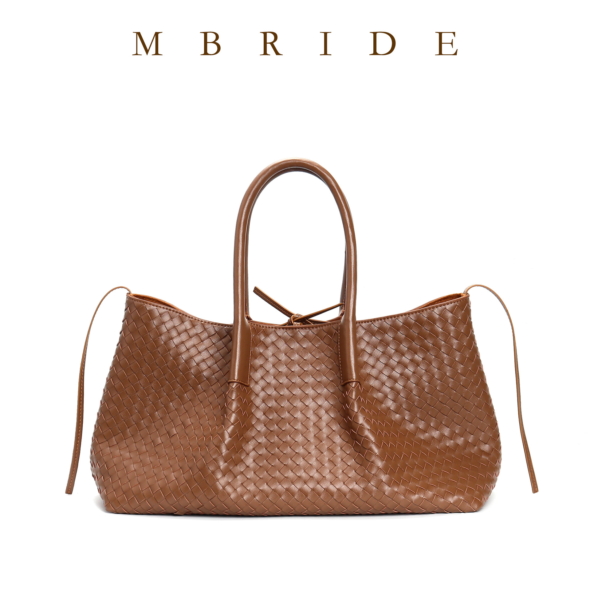 2025 Spring and Summer New Fashion Trend Woven Single Shoulder Handbag Tote Genuine Leather Women's Crossbody Bag