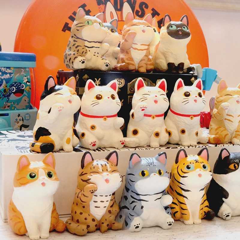 JINART Cat Island mini grain blind box cute cat cute grain tide play figure doll toy ornament gift Z250703
