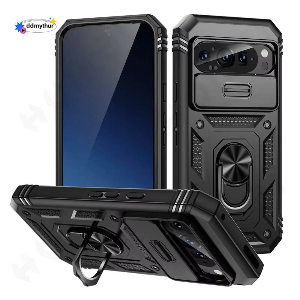 Shockproof for Google 9 8 6 Pro Cover with Sliding Camera Protector 2 in 1 Phone Case Kickstand Funda Pixel Shell ddmythur