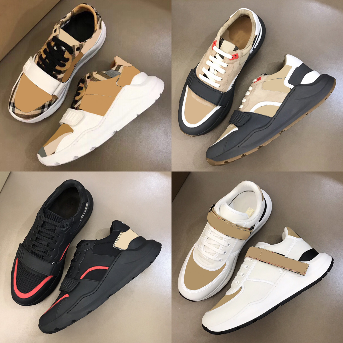 Designer Sneakers Striped Shoes Men Sneaker Brand Shoe Classic Platform Trainers Women Vintage Sneaker Season Flats Shoe