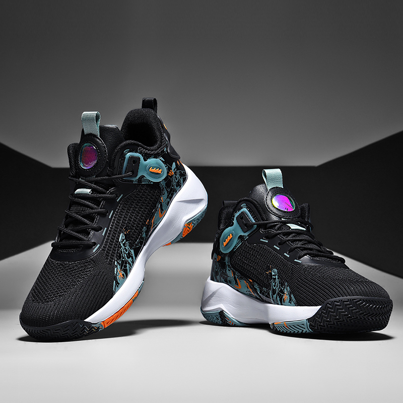 8881- Classic Fashion Wear resistant Breathable Anti slip Mesh Sports Shoes, Basketball Running Sports Walking Shoes, Rubber soled Men's Basketba