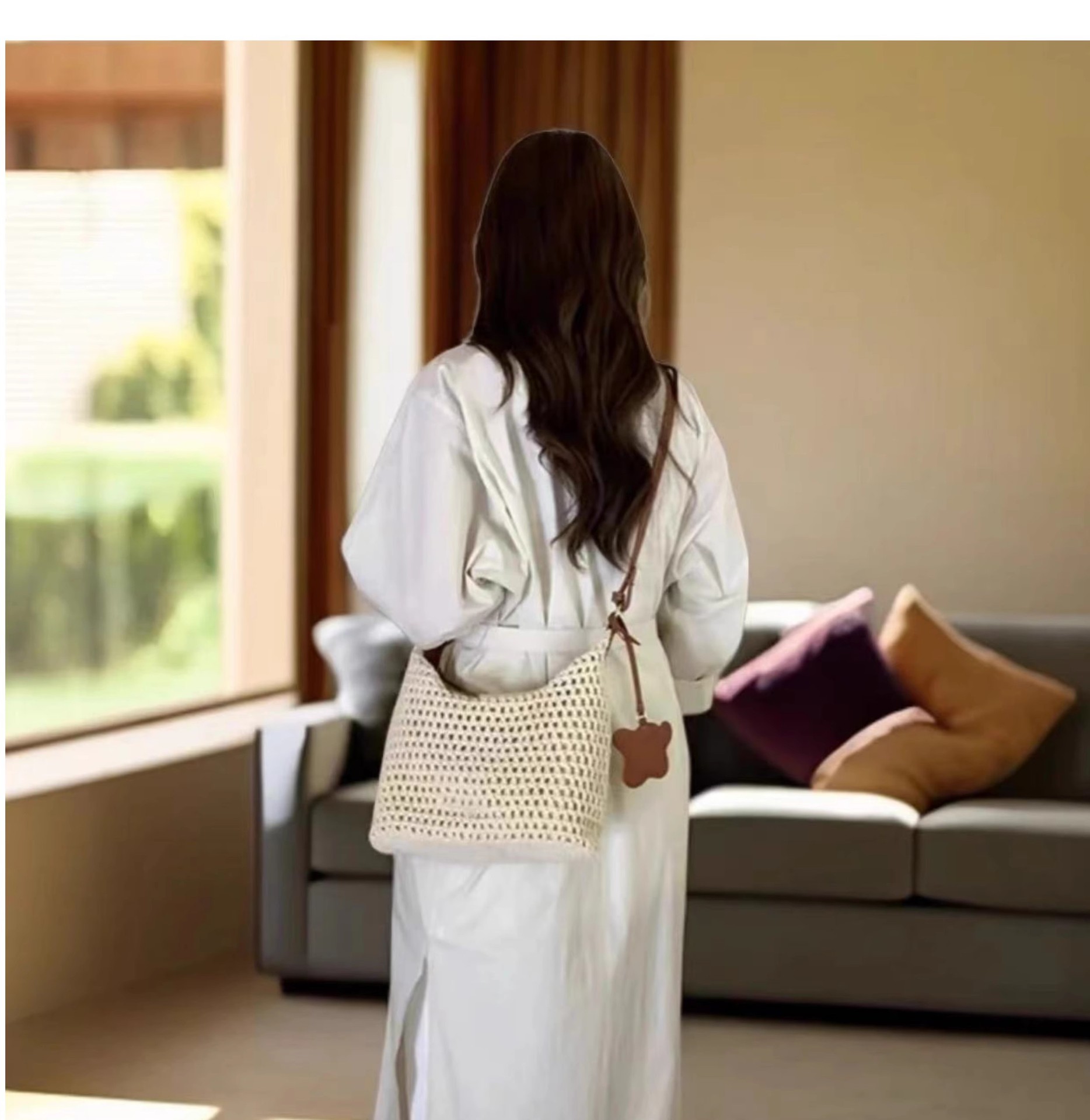 New crossbody new small knitting seaside handbag shoulder bag women 2025