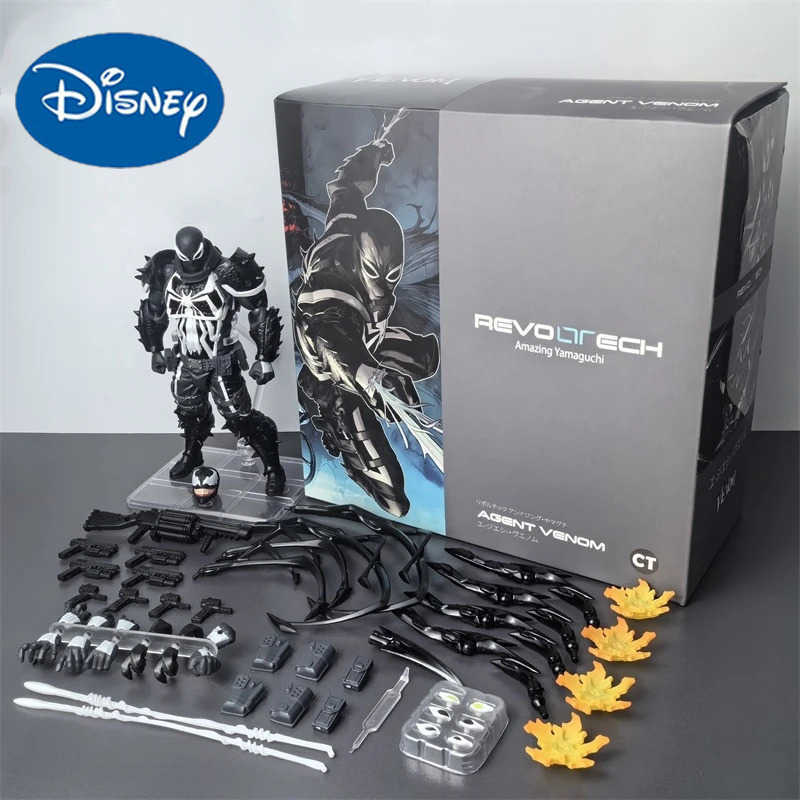 Disney 2024 Agent Venom Action Figure CT Version Kaiyodo Anime Figurine Marvel PVC Movable Collection Eugene Thompson Ko Model Toy Gift W250710