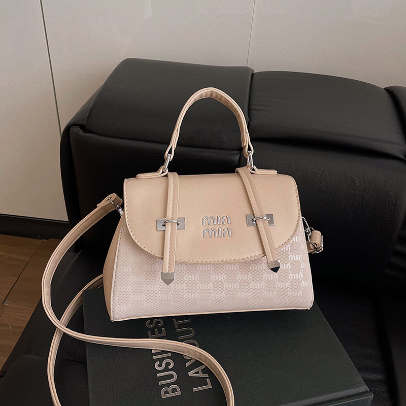 Free shipping 2025 new design large capacity fashionable trendy women's handbag retro versatile single shoulder diagonal cross bag