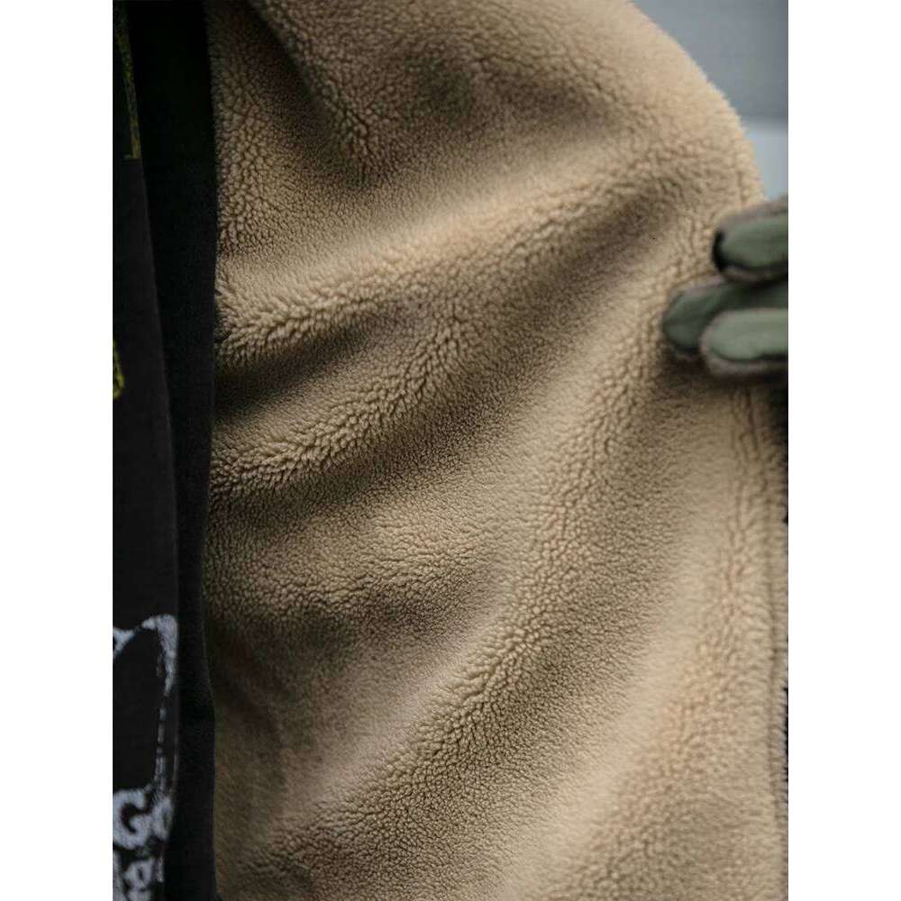 Japanese Vintage Polar Fleece Men Winter High Quality Thick Jacket Korean Streetwear Loose Couple Trendy Warm Coat Male 250703