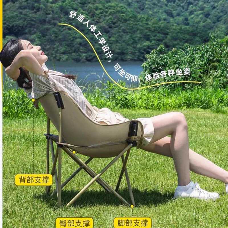 Backrest Portable Beach Chairs Relax Picnic Foldable Metal Beach Chairs Fishing Tourist Outdoor Furniture Chaise Lounges LLOC Z250703