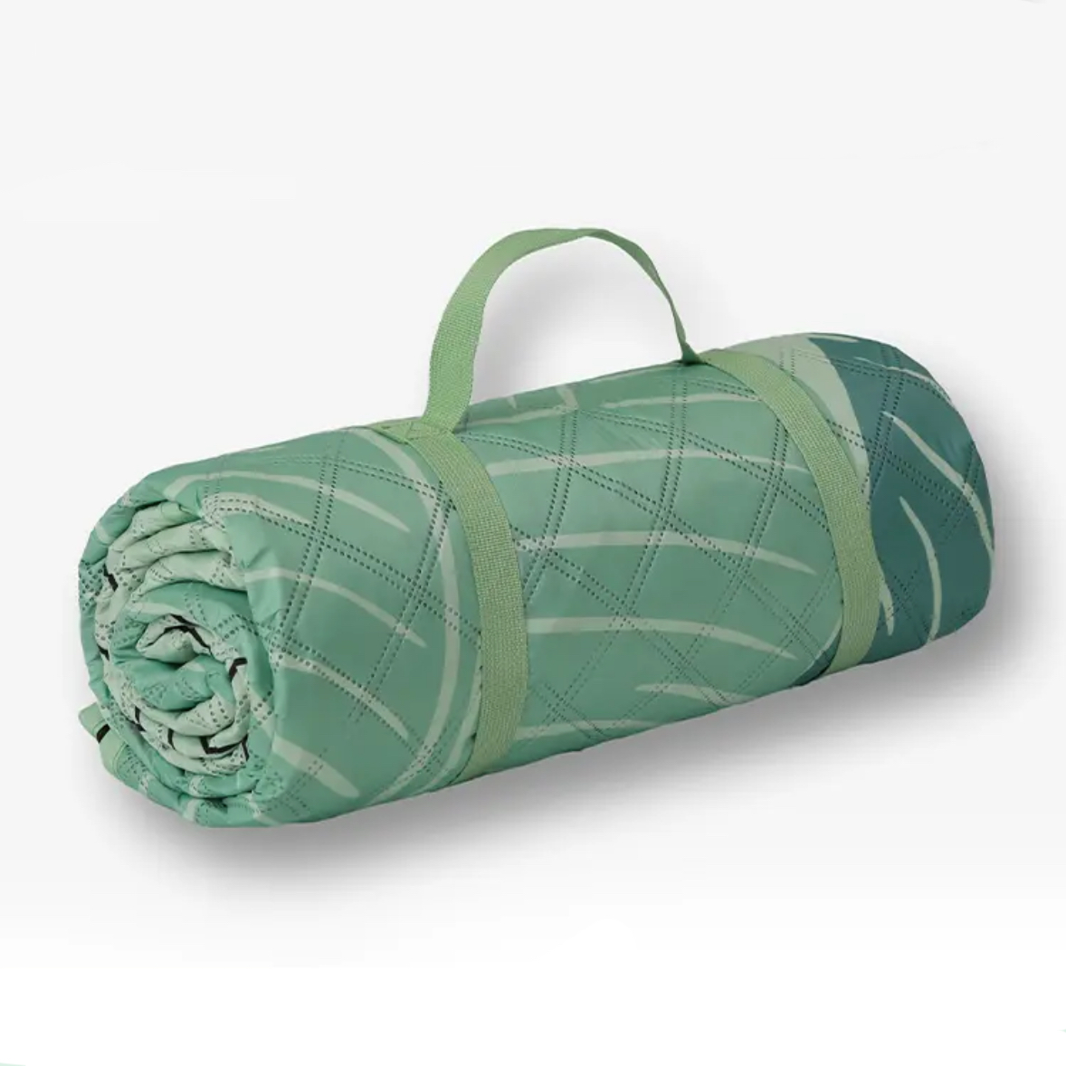 Camping picnic mat outdoor supplies portable thick more durable waterproof oxford cloth fun ground mat Tropical green plants