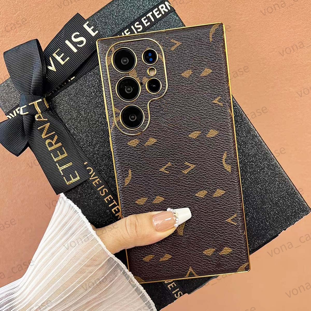 Designer Phone Case Ultra Slim Plating for Samsung Galaxy S25 Ultra, S24 Ultra S23 S22 Ultra Luxury Phone Case Anti-drop All Protection Phone Cover Good Grip Shockproof